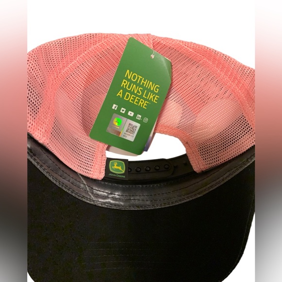 John Deere “One Size Fits Most” Women's Black Cotton Baseball Cap - Picture 4 of 5